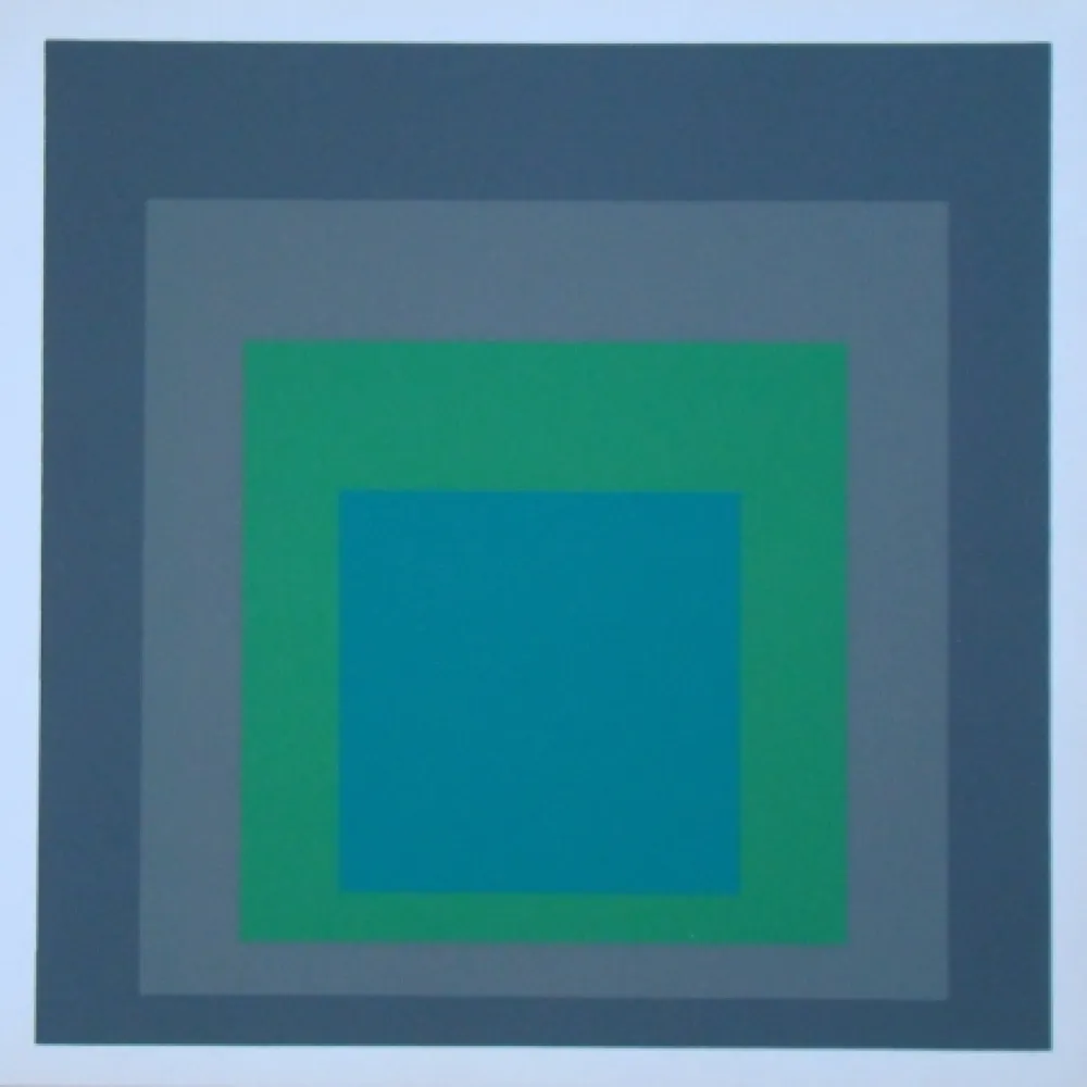 シルクスクリーン Albers - Homage to the Square - Renewed Hope, 1962