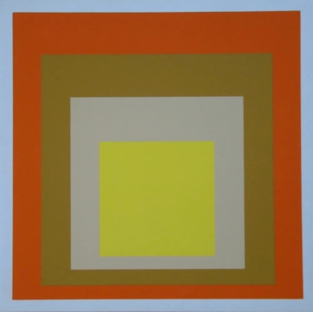 シルクスクリーン Albers - Homage to the Square - Yes Sir, 1955