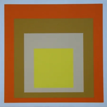 シルクスクリーン Albers - Homage to the Square - Yes Sir, 1955