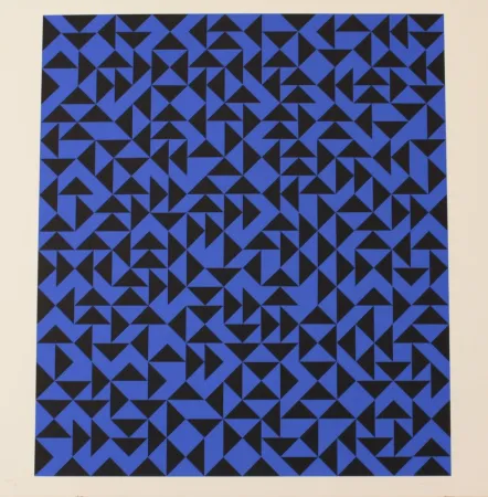 リトグラフ Albers - INTAGLIO WITH TRIANGLES - EXACTA FROM CONSTRUCTIVISM TO SYSTEMATIC ART 1918-1985