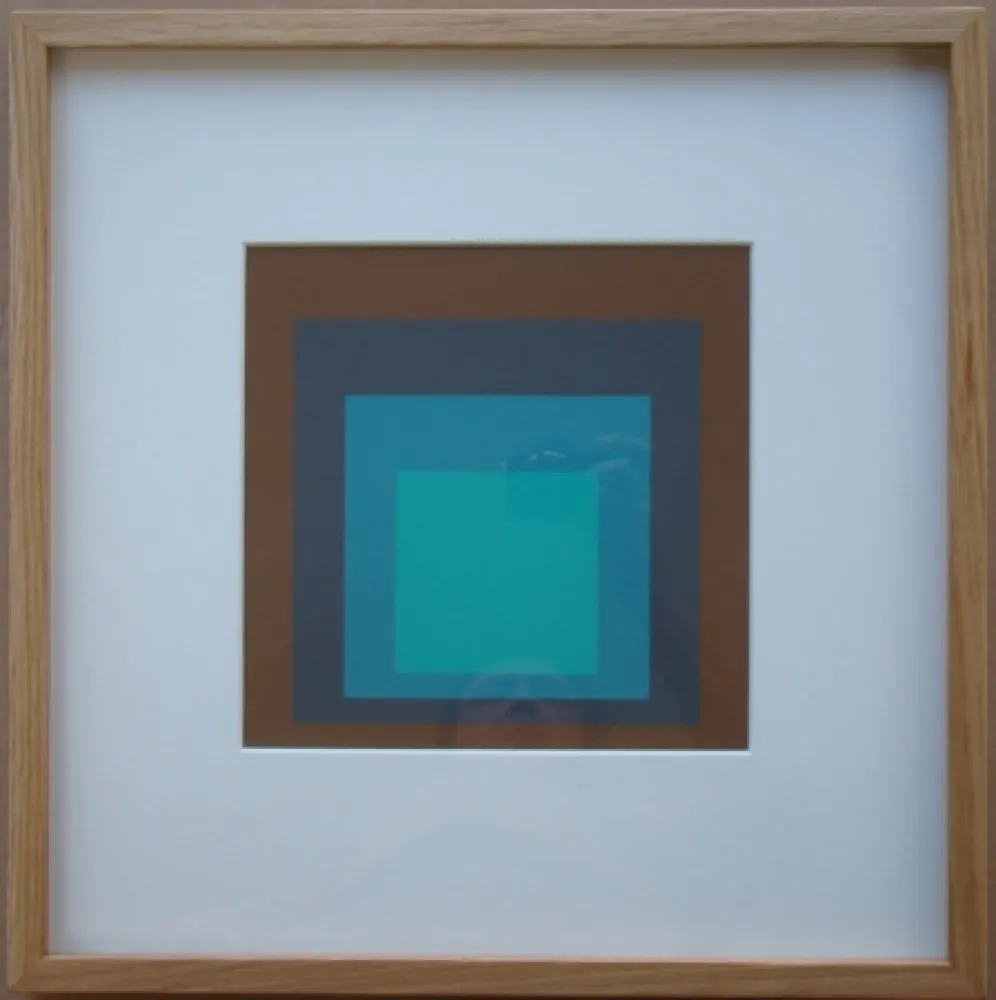 シルクスクリーン Albers - Late Forest - Homage to the Square