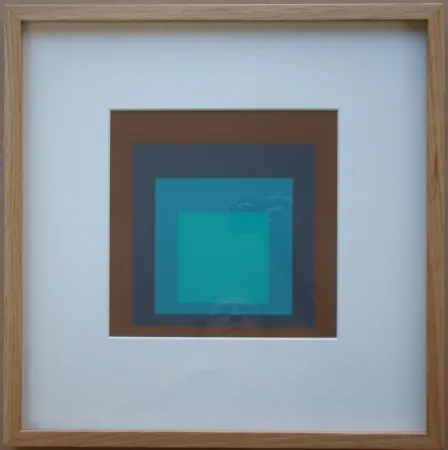 シルクスクリーン Albers - Late Forest - Homage to the Square