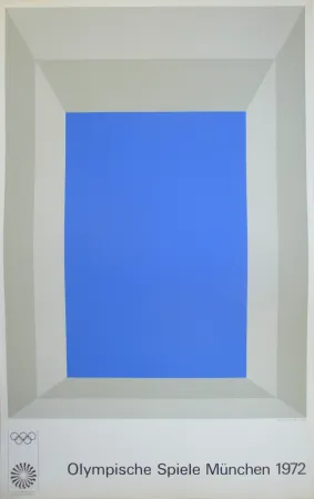 シルクスクリーン Albers - OL 1972 - original colour silkscreen