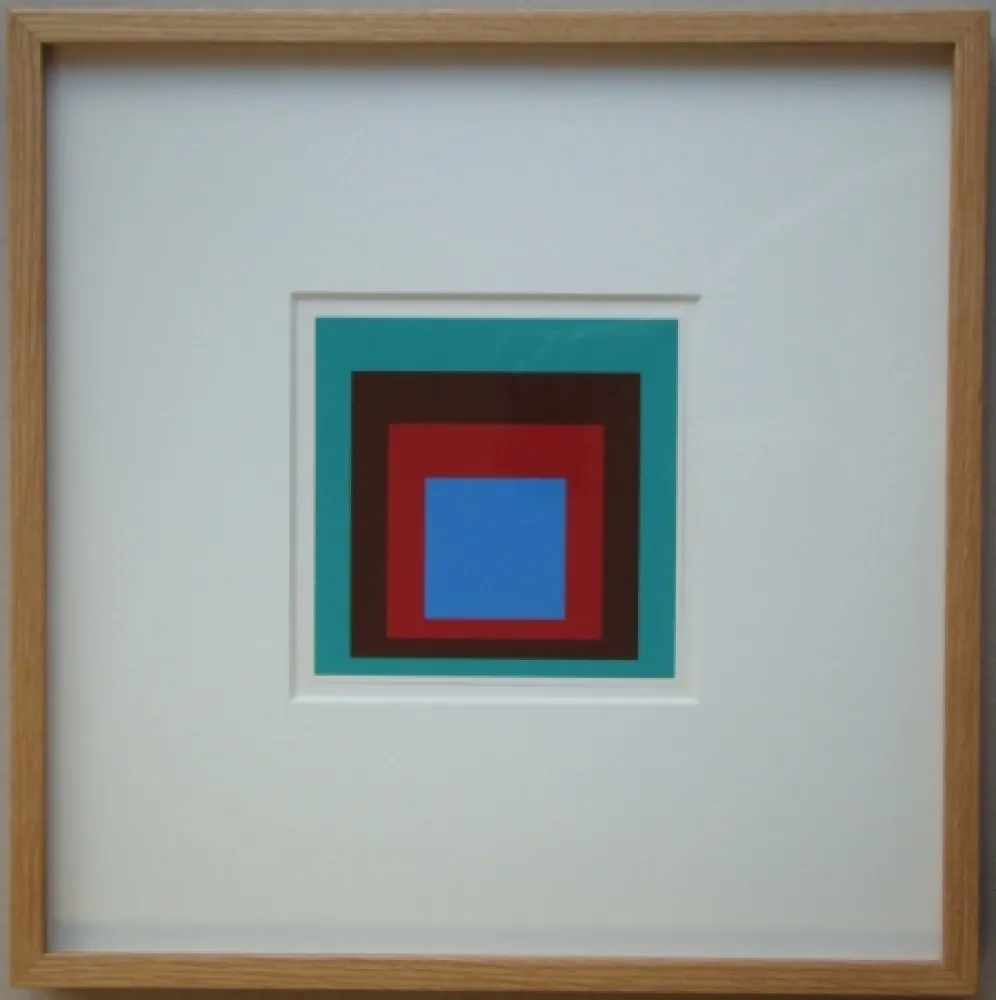 シルクスクリーン Albers - Protected Blue, 1957