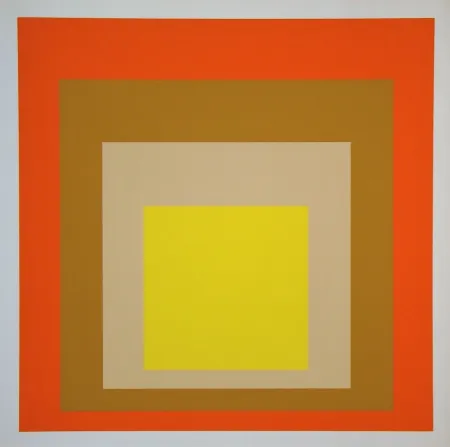 シルクスクリーン Albers - Yes Sir, 1955