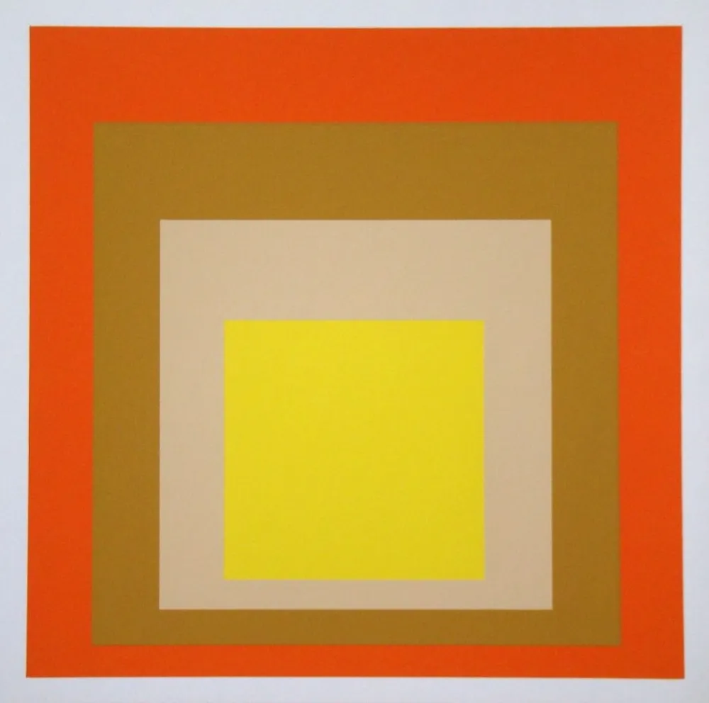 シルクスクリーン Albers - Yes Sir, 1955