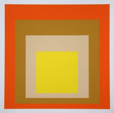 シルクスクリーン Albers - Yes Sir, 1955