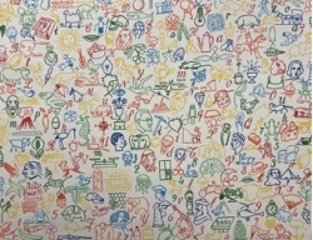 シルクスクリーン Alcain - Sin titulo