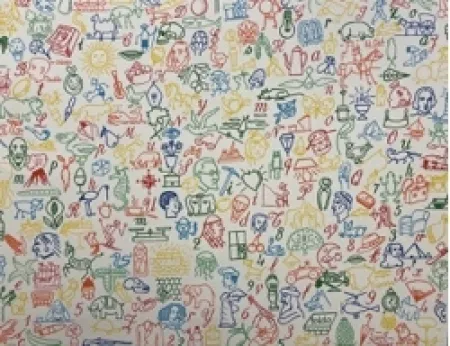 シルクスクリーン Alcain - Sin titulo