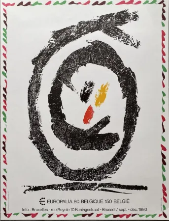 掲示 Alechinsky - 150th anniversary of Belgian independence