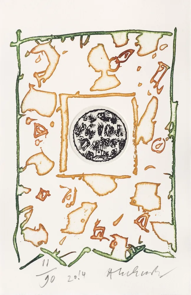 リトグラフ Alechinsky - A l'heure qu'il est