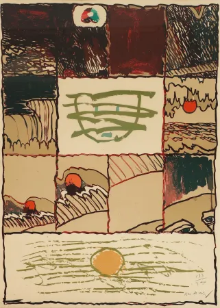 リトグラフ Alechinsky - A l'imprimerie