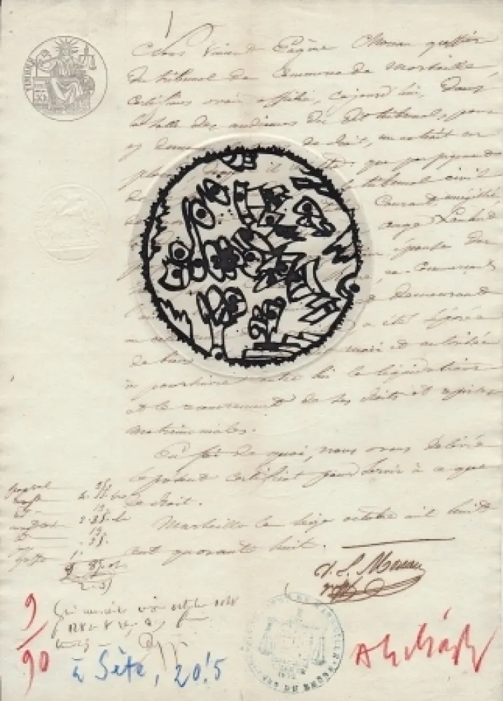 彫版 Alechinsky - A Sète