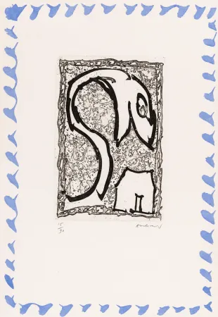 エッチング Alechinsky - Abécédaire 'Monument tobacco' 03