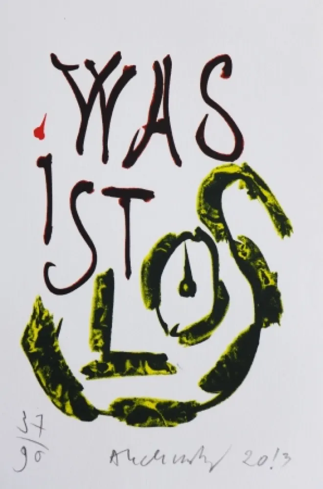 リトグラフ Alechinsky - Abstracts et brèves chroniques du temps