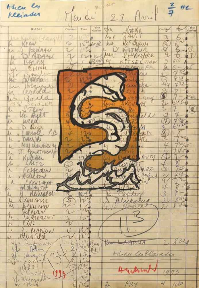 彫版 Alechinsky - Adieu les Pleiades