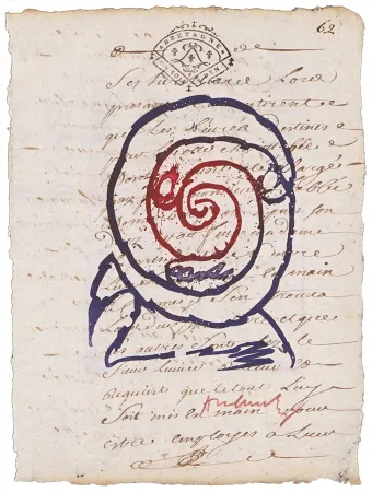 エッチング Alechinsky - Adjudicateur