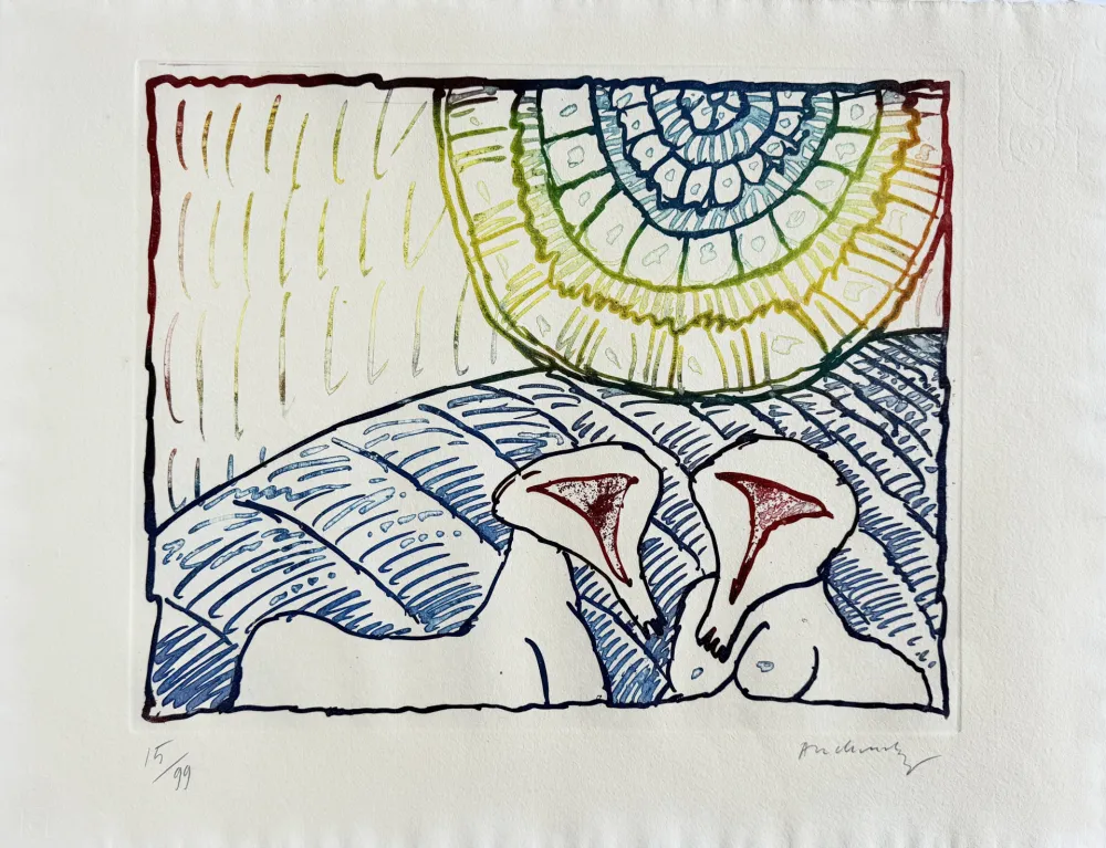 エッチング Alechinsky - Astres et désastres