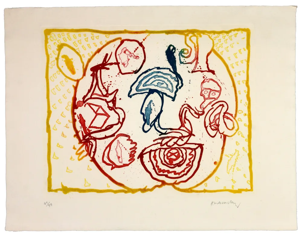 エッチング Alechinsky - Astres et désastres VII