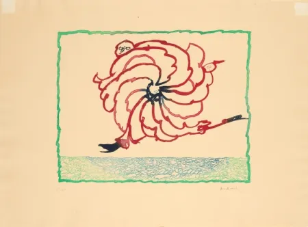 彫版 Alechinsky - Astrologue en fuite