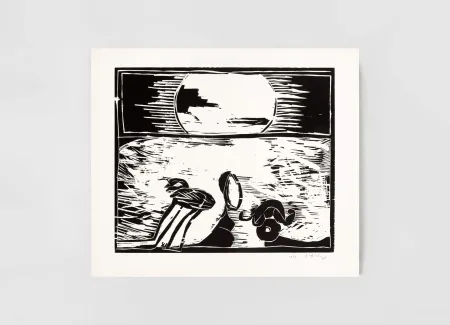 木版 Alechinsky - Au fil du bois VI