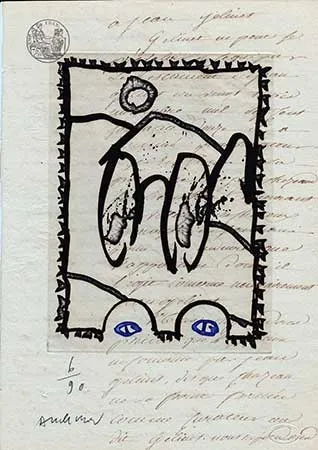 彫版 Alechinsky - Aux petits soins