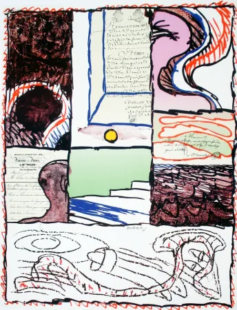 リトグラフ Alechinsky - Avant 1981 