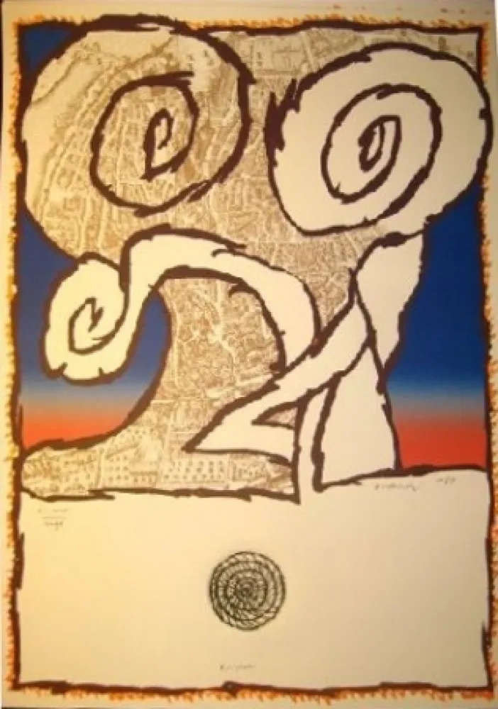 エッチング Alechinsky - Avignon