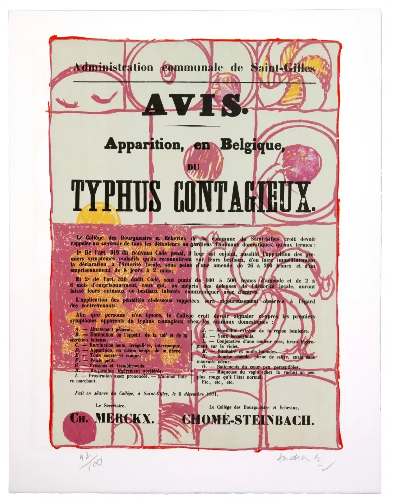 リトグラフ Alechinsky - Avis