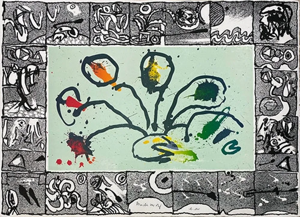 リトグラフ Alechinsky - Babord