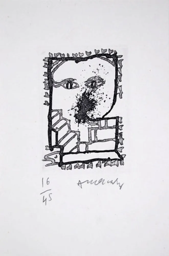 挿絵入り本 Alechinsky - Baluchon et ricochets - nrf