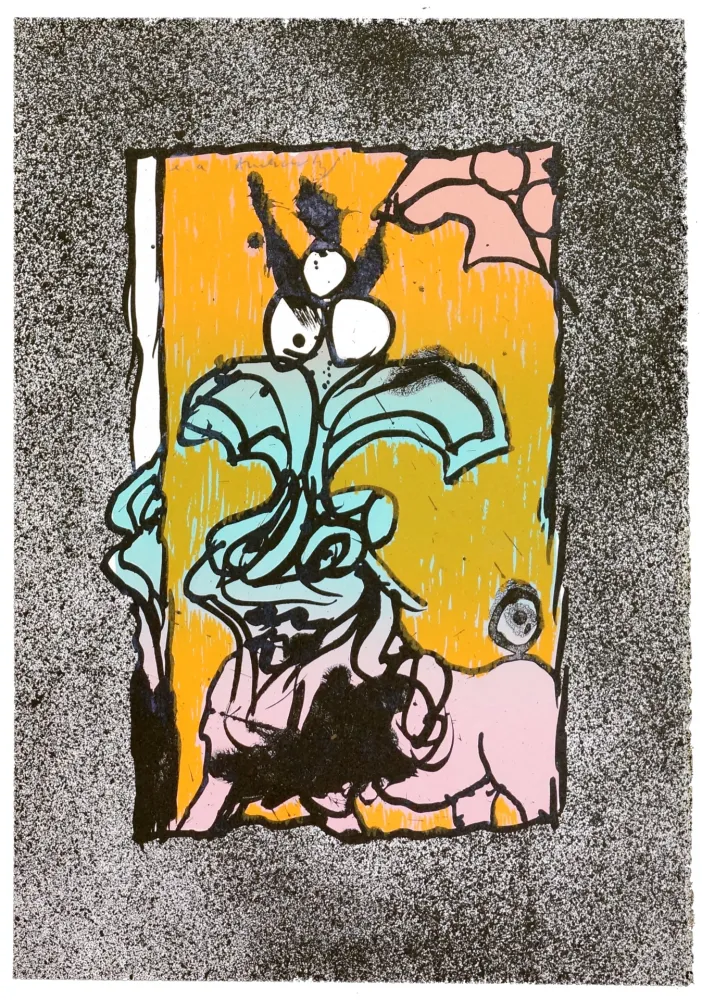 リトグラフ Alechinsky - Boeuf gros sel