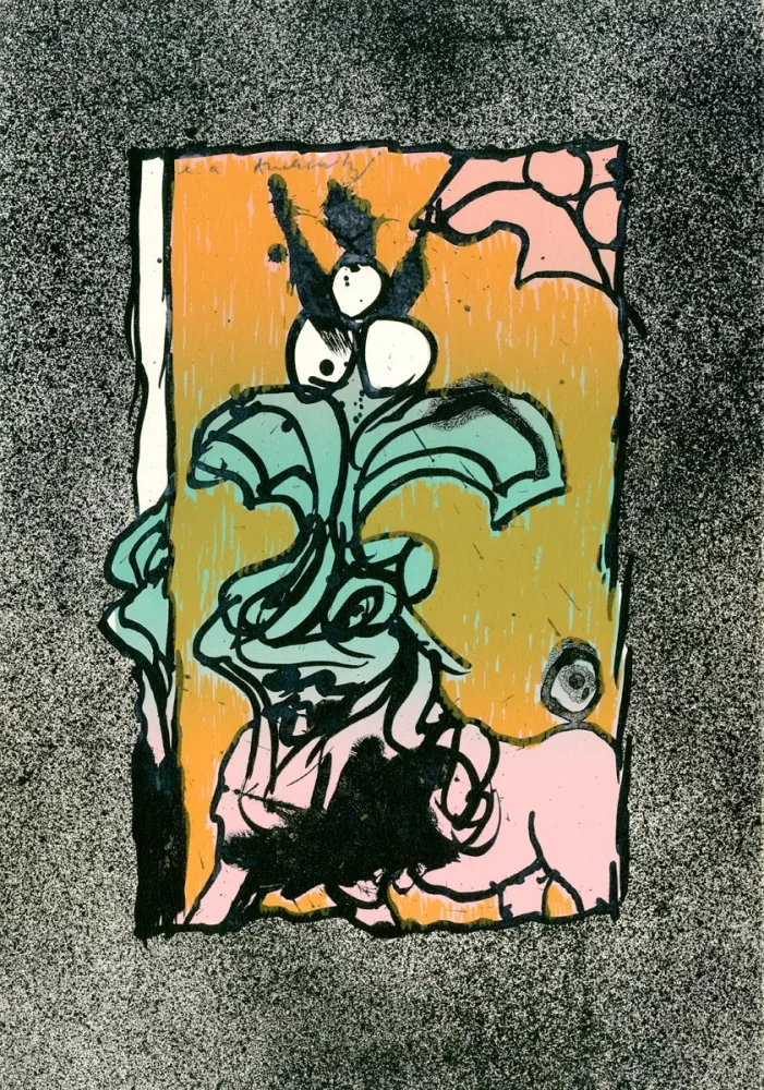 リトグラフ Alechinsky - Boeuf gros sel