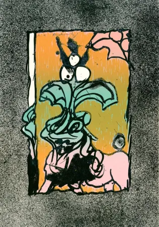 リトグラフ Alechinsky - Boeuf gros sel