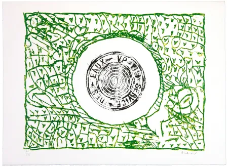 リトグラフ Alechinsky - Bouche d'eau I