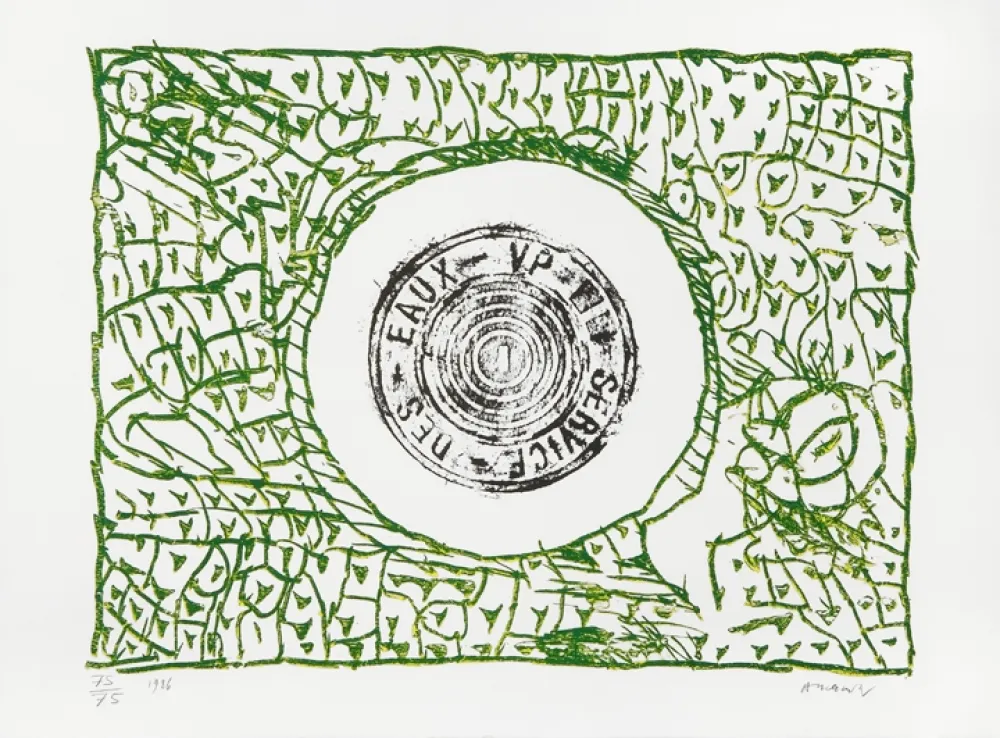 リトグラフ Alechinsky - Bouche d'eau I 