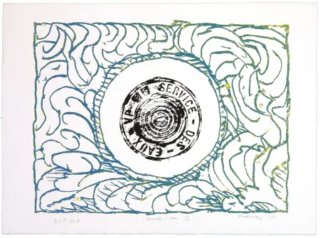 リトグラフ Alechinsky - Bouche d'eau III