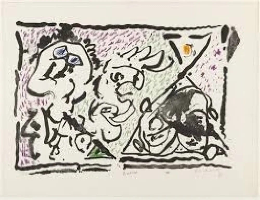 リトグラフ Alechinsky - Buvard, 1964