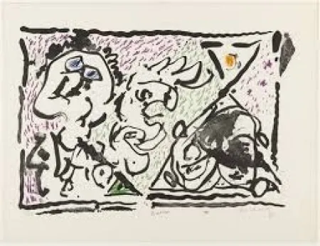 リトグラフ Alechinsky - Buvard, 1964