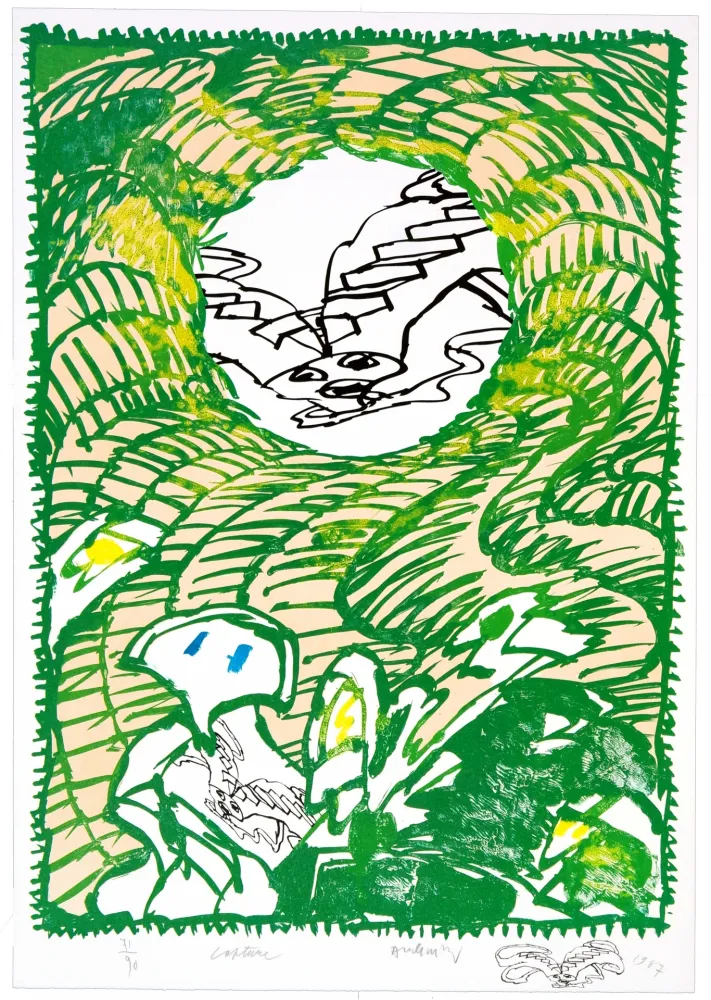 リトグラフ Alechinsky - Capture