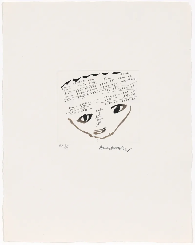 エッチング Alechinsky - Carta Canta 01