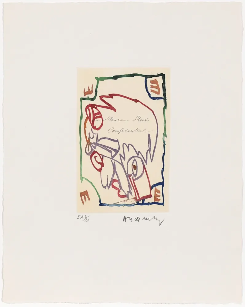 エッチング Alechinsky - Carta Canta 04