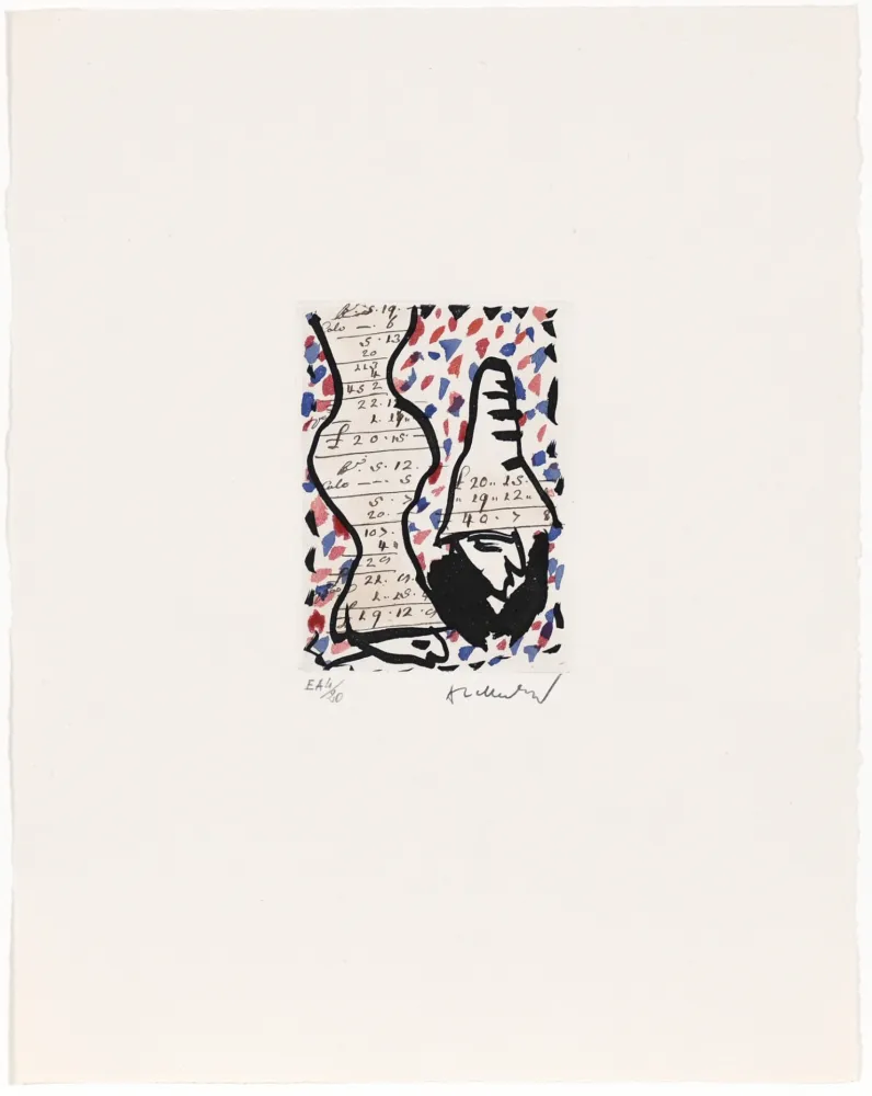 エッチング Alechinsky - Carta Canta 07