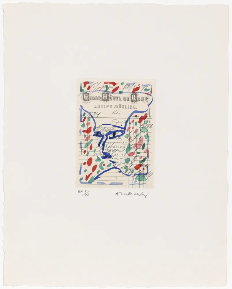 エッチング Alechinsky - Carta Canta 10