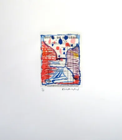 エッチング Alechinsky - Carta Carta (Planche II)