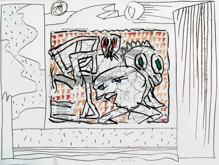 彫版 Alechinsky - Carte