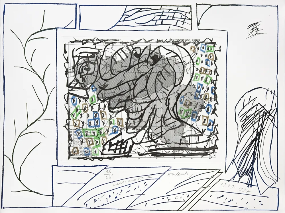 彫版 Alechinsky - Carte mise à jour III