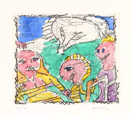 エッチング Alechinsky - Cartes muettes 02