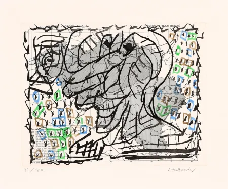 エッチング Alechinsky - Cartes muettes 03