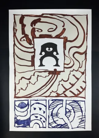 リトグラフ Alechinsky - Cello